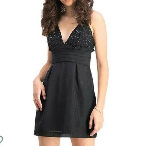 Free People Dresses & Skirts - Free People We Go Together Black Embellished Cocktail Mini Dress. Size 4. NWOT